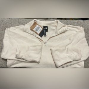 North face cream colored sweatshirt